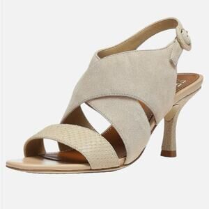 Donald J Pliner Women's Ianna Suede Heeled Sand Sandals – Sz 8.5M